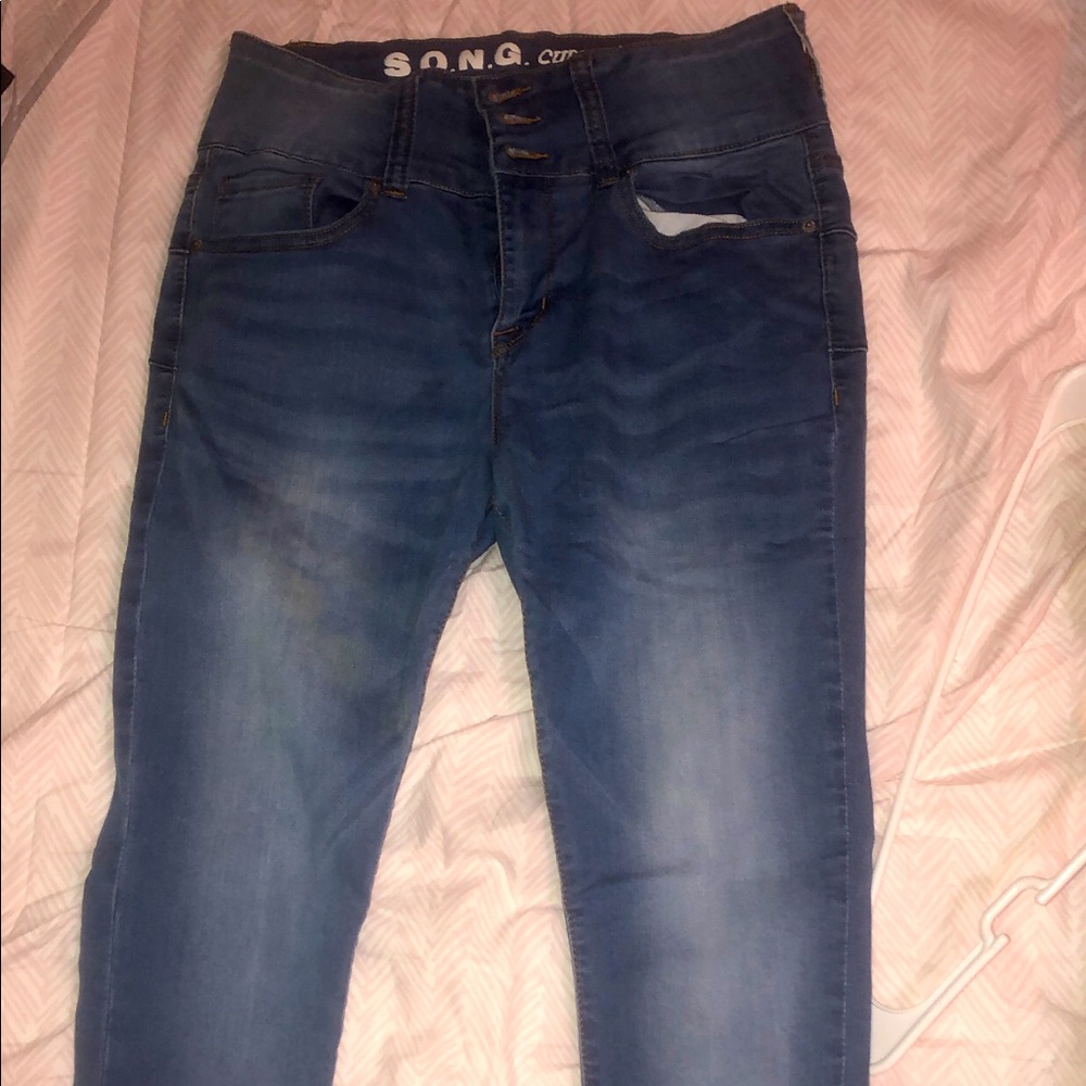 High-rise skinny ankle jeans